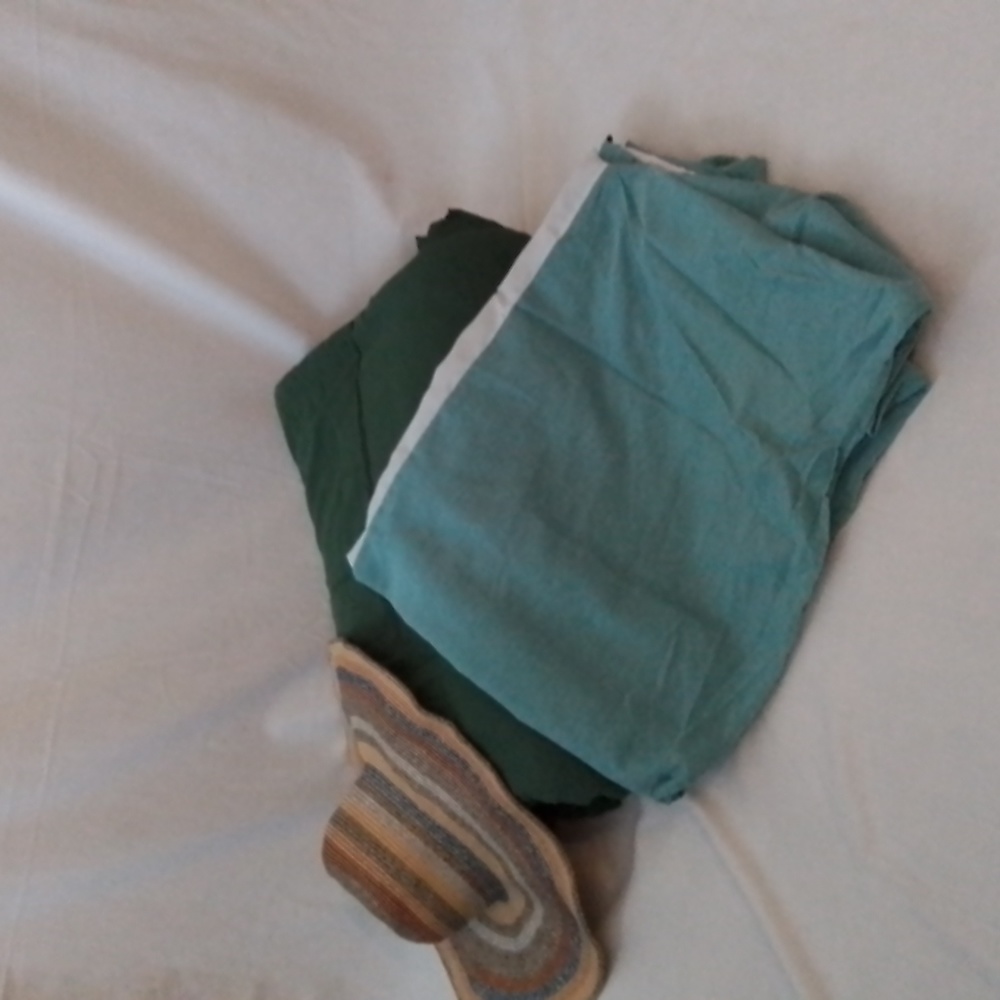Brylane Home Twin Green Comforter and Bedskirt Set